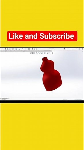 SolidWorks Surface Modeling | Bottle Design in 1 Minute! #solidworks #design #shorts