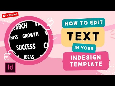 InDesign Template: How to Edit Text in an InDesign Template
