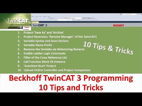 BK15. 10 Tips & Tricks of Beckhoff TwinCAT 3 Programming (HD)
