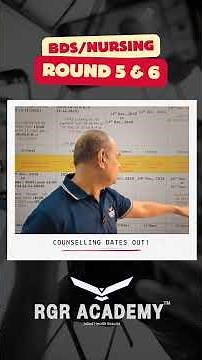 NEET UG 2025 Round 5 & 6 BDS/Nursing Counselling Dates OUT! 🔥📢