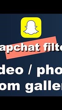 How to apply any Snapchat filter on a video/photo from your gallery #snapchat #tutorial