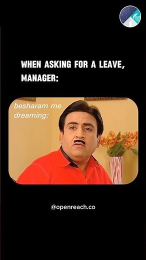 when you ask for a leave and the manager starts checking your loyalty instead of your workload! 💼☕