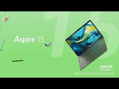 Aspire 15 | Versatile and Feature-Packed AMD Laptops | Acer