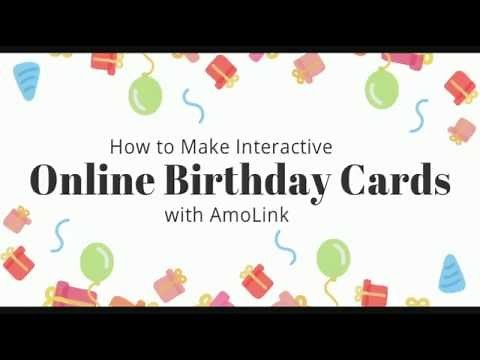 How to Make Interactive Birthday Cards Online with AmoLink
