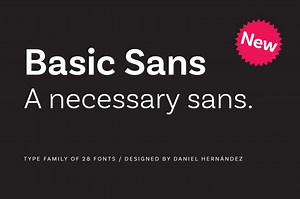 Basic Sans, a Sans Serif Font by Latinotype