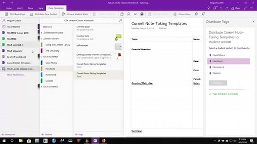 Go Digital with Cornell Note-Taking and the OneNote App – TCEA TechNotes Blog