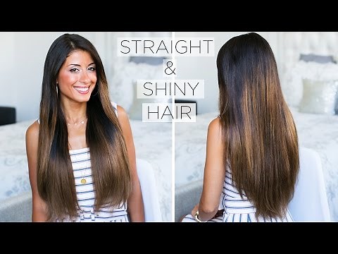 How To Get Shiny Straight Hair: My Straight Hair Routine
