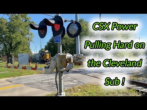 CSX Local Delivering Freight on the Cleveland Sub Division Super Close Video!