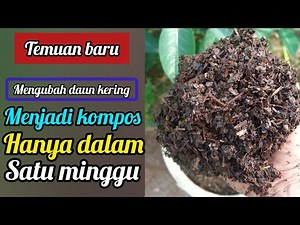 Just one week and it will become super compost||this is the fastest way to make compost from dry ...