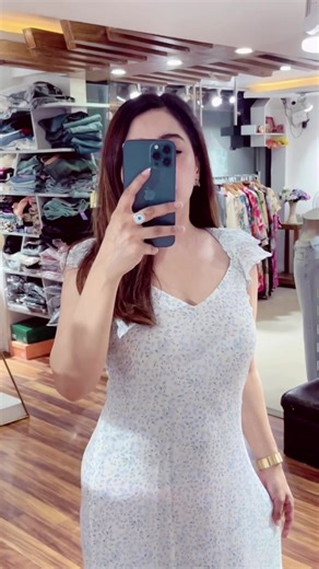 Mermaid Pattern Chiffon Dress for Creative Style