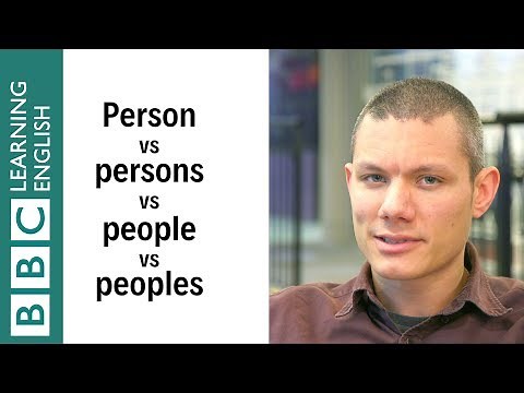 Person vs Persons vs People vs Peoples - English in a Minute