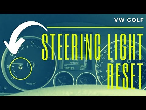 VW Golf steering wheel light reset after battery disconnected