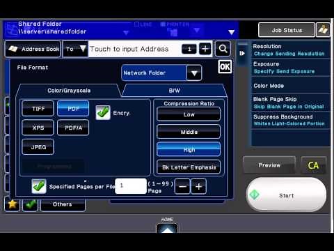 How To Scan on Sharp Copier - Various Settings