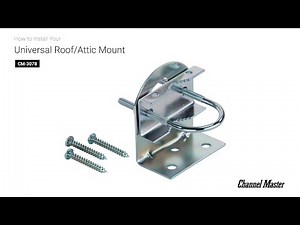 How to Install the Universal Roof Mount - TV Antenna Attic Installation [CM-3078] | Channel Master