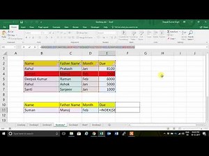 Index Match for multiple criteria with details in Excel
