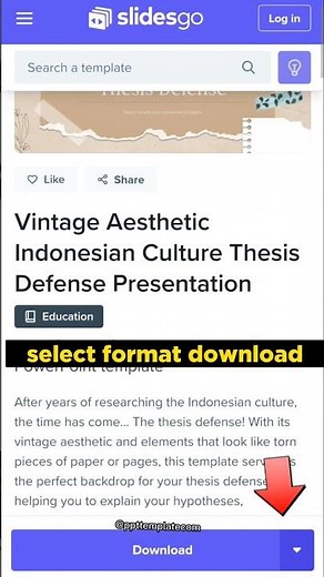 How to download Free AESTHETIC powerpoint from slidesgo