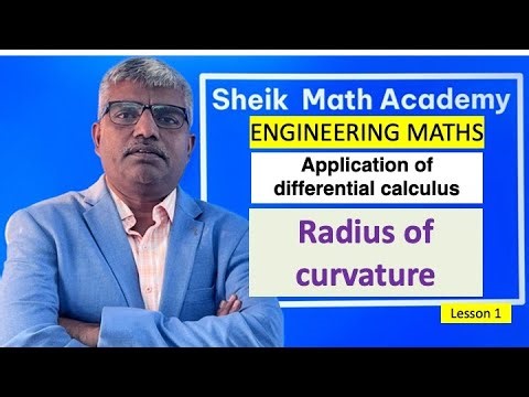 Engineering Mathematics | Application of Differential Calculus | Radius of Curvature Example 1