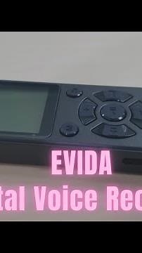 EVIDA Digital Voice Recorder for Lectures Meetings Review | Voice Activated Recording