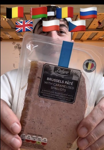 Rye toast with Pate from different countries #mukbang #asmr #toast #pate #flag