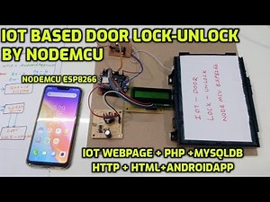IOT Based Door Lock-Unlock by NodeMCU | WiFi Home Door Lock | ESP8266 | iot project | Arduino