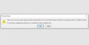 Cara mengatasi error circular reference pada microsoft excel