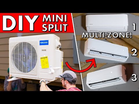 DIY MULTI-ZONE Ductless MINI SPLIT Installation in New Construction!