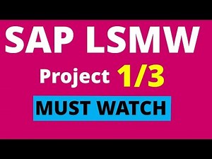 SAP LSMW Session (1/4)