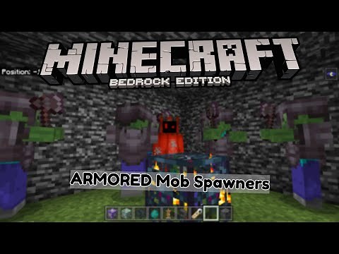 How to Make Custom MOB SPAWNERS In Minecraft Bedrock Edition - The Command Crash Course