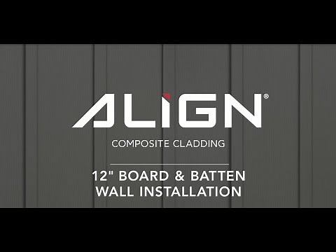 ALIGN® 12" Board & Batten Composite Cladding Installation Video