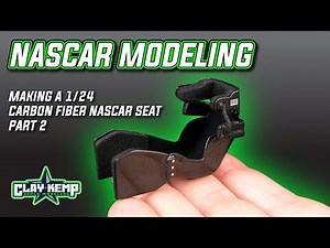 NASCAR MODEL HOW TO: Building a 1/24 scale carbon fiber NASCAR style seat. Part 2