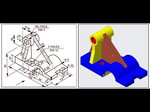 Creo Part Modeling tutorial, Machine Part