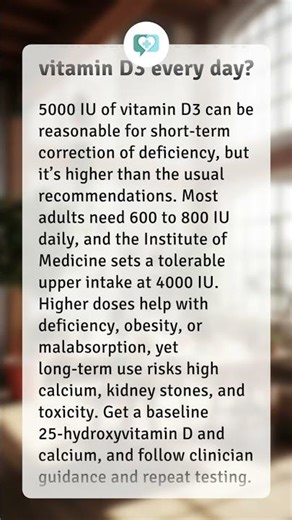 Can I take 5000 IU of vitamin D3 every day?