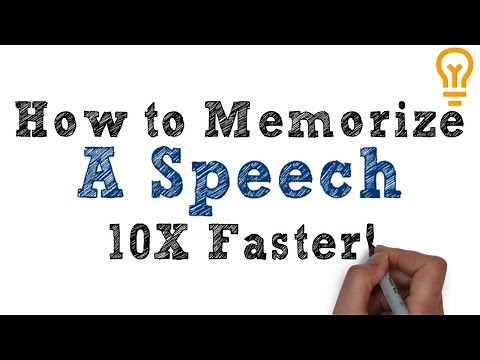 How to Memorize a Speech