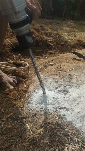 How to Drill Rock Using a Machine | Rock Drilling Process Explained 🔥