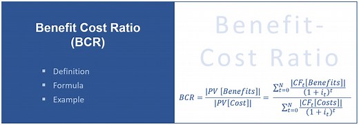 What Is the Benefit Cost Ratio (BCR)? Definition, Formula, Example. - Project-Management.info