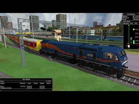 DOUBLE DECCER #doubledeckerexpress #train #openrail #mstsindianrailways #mstsopenrails #traingame