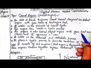 Carnot Engine - Complete Concept & Derivation | Class 12 Physics Chapter 17
