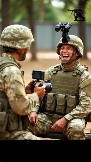 Funny Comedian in the Army 😂 #funnymilitary #funny