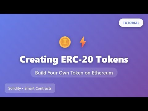 Creating ERC-20 Tokens: Build Your Own Ethereum Token | Solidity Tutorial