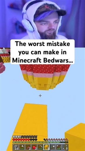 The dumbest mistake in Minecraft Bedwars?! 😂 #minecraft #gaming #minecraftshorts #bedwars
