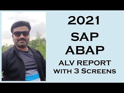 SAP ABAP ALV Report , 3 screens
