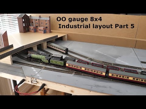 Bar Lane OO gauge modular layout 8x4 TMD Industrial layout Part 5 - Upper deck, and TMD