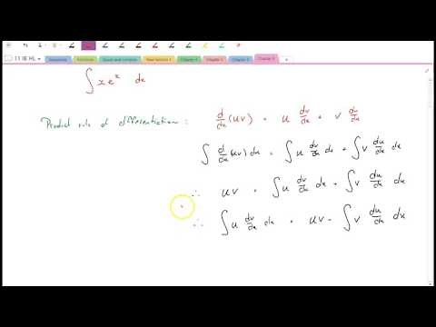 Integration by parts (the 'product rule' of integration)