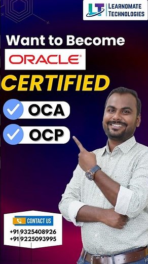 🎓 Oracle Certification (OCA + OCP) | Pass with 100% Guarantee | Learnomate