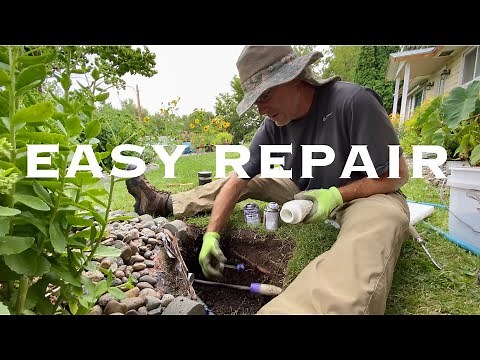 EASY REPAIR OF A LEAKING UNDERGROUND PVC WATER LINE / PIPE - DIY