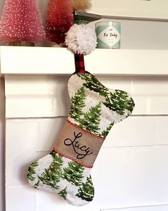 DIY Dog Bone Christmas Stocking Pattern {FREE Tutorial} - Wear Wag Repeat