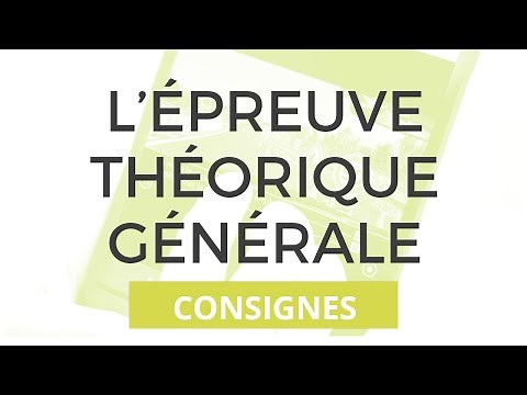 Consignes Ici Code - entrainement à l'Epreuve Théorique Générale