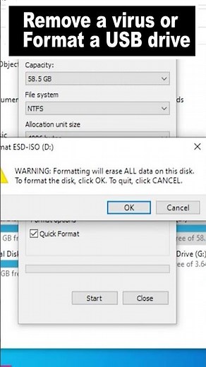 how to format a usb drive#format #removevirus #short #shorts