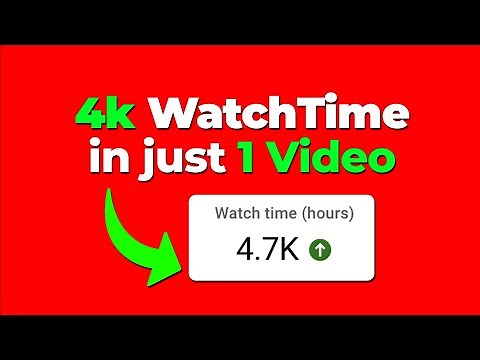 Complete 4000 Hours WatchTime on YouTube (EASILY) // Increase WatchTime on YouTube in 2023
