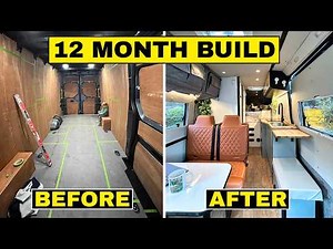 DIY CAMPER VAN CONVERSION FULL BUILD TIMELAPSE